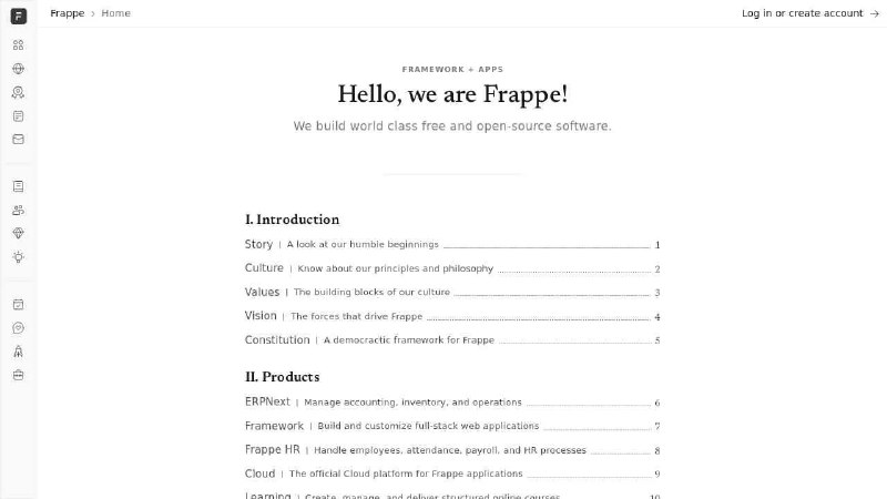 Frappe: Open Source Software