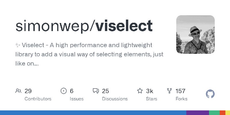 GitHub - simonwep/viselect: ✨ Viselect - A high performance and lightweight library to add a visual way of selecting elements,…
