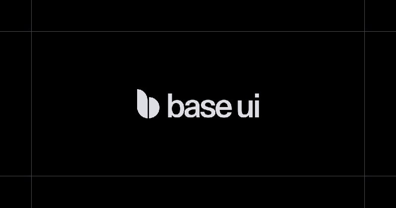 Unstyled UI components for accessible design systems · Base UI