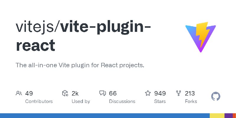 GitHub - vitejs/vite-plugin-react: The all-in-one Vite plugin for React projects.