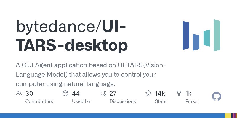GitHub - bytedance/UI-TARS-desktop: A GUI Agent application based on UI-TARS(Vision-Language Model) that allows you to control…
