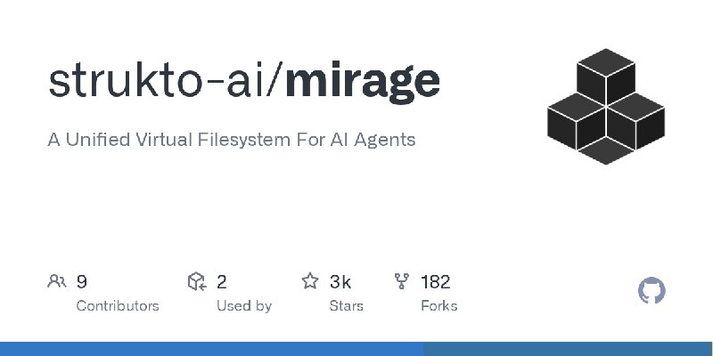 GitHub - strukto-ai/mirage: A Unified Virtual Filesystem For AI Agents