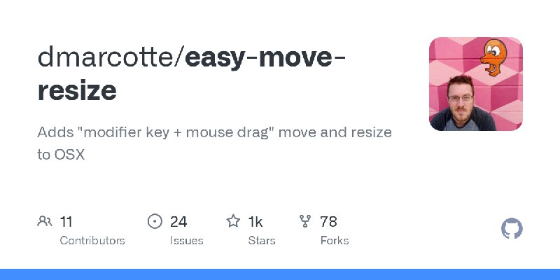 GitHub - dmarcotte/easy-move-resize: Adds 