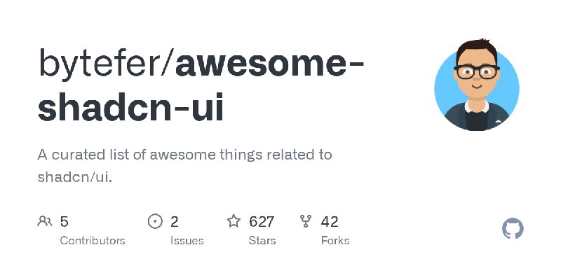GitHub - bytefer/awesome-shadcn-ui: A curated list of awesome things related to shadcn/ui.
