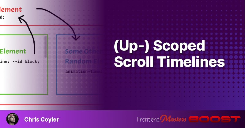 (Up-) Scoped Scroll Timelines – Frontend Masters Boost