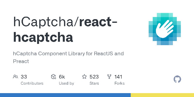 GitHub - hCaptcha/react-hcaptcha: hCaptcha Component Library for ReactJS and Preact