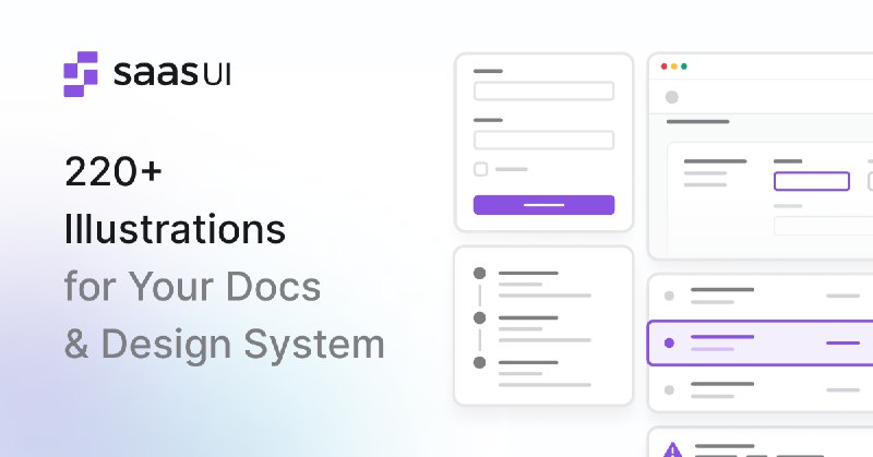 SaaS UI – Free Illustrations for your Documentation or Design System
