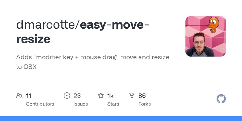 GitHub - dmarcotte/easy-move-resize: Adds 