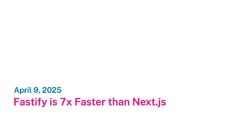 Fastify + React is 7x Faster than Next.js