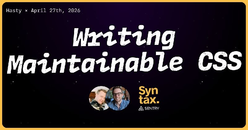 Transcript: Writing Maintainable CSS - Syntax #999