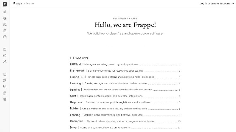 Frappe: Open Source Software