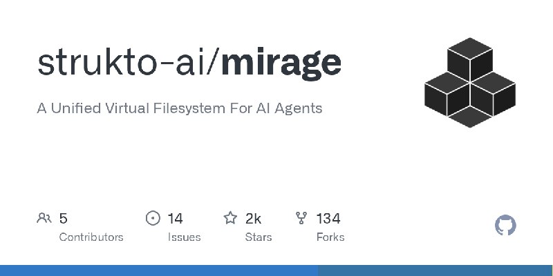 GitHub - strukto-ai/mirage: A Unified Virtual Filesystem For AI Agents
