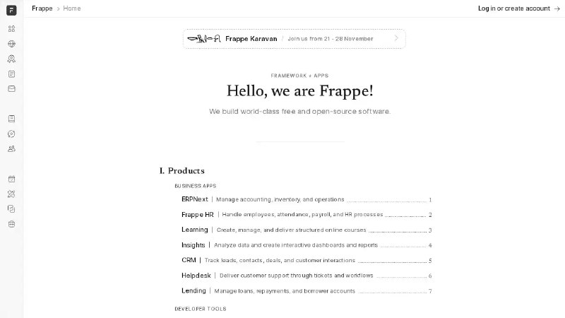 Frappe: Open Source Software