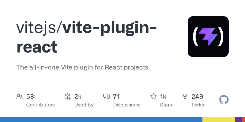 GitHub - vitejs/vite-plugin-react: The all-in-one Vite plugin for React projects.