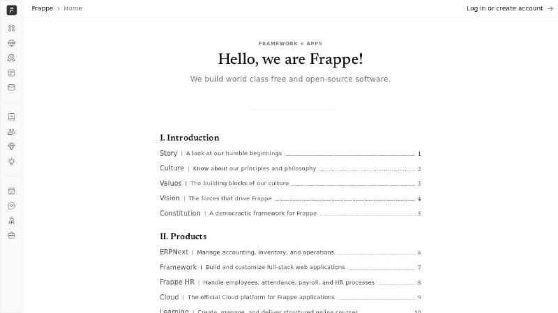 Frappe: Open Source Software