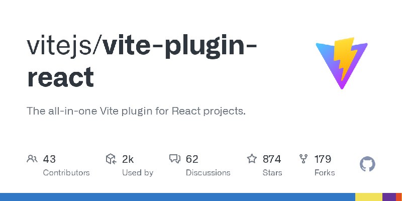 GitHub - vitejs/vite-plugin-react: The all-in-one Vite plugin for React projects.